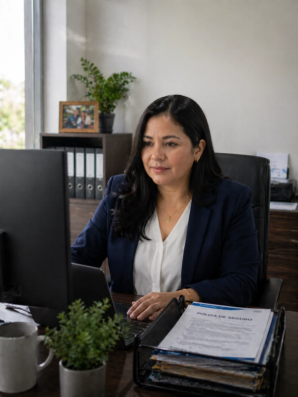 Diana Mej&iacute;a, agencia de seguros en El Salvador